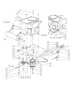 Engine Assembly Kawasaki Diagram and Parts List for M60-KW 53AI8CTX750-25-HP-OHV Cub Cadet Lawn Tractor